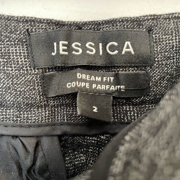 Dark Grey Dress Pants size 2 JESSICA (dream fit) - Picture 4 of 4